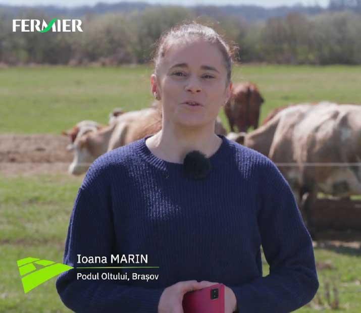 Ioana Marin covers current expenses on the cattle farm using the FERMIER Card